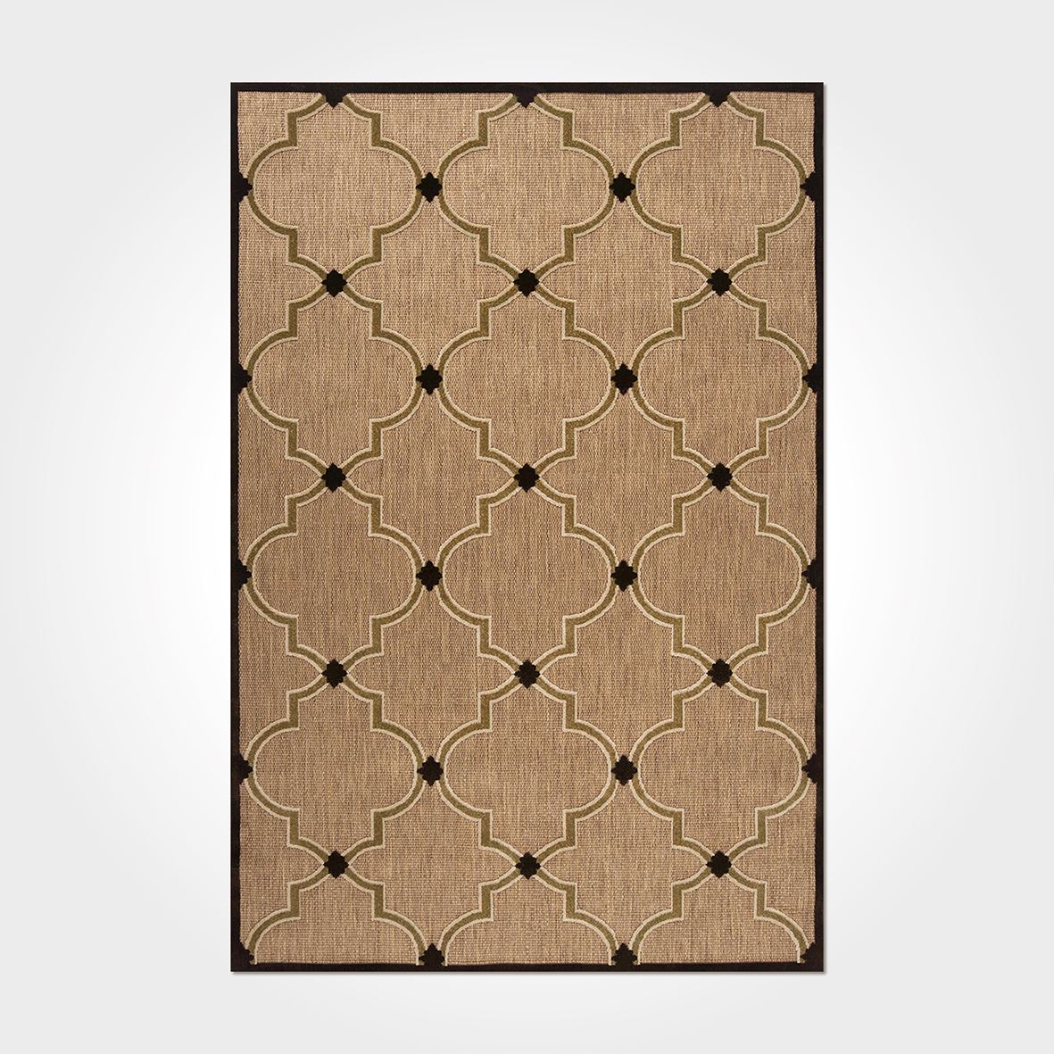 Geometric Area Rug – Washable Non Slip Polyester Chenille Cotton Carpet