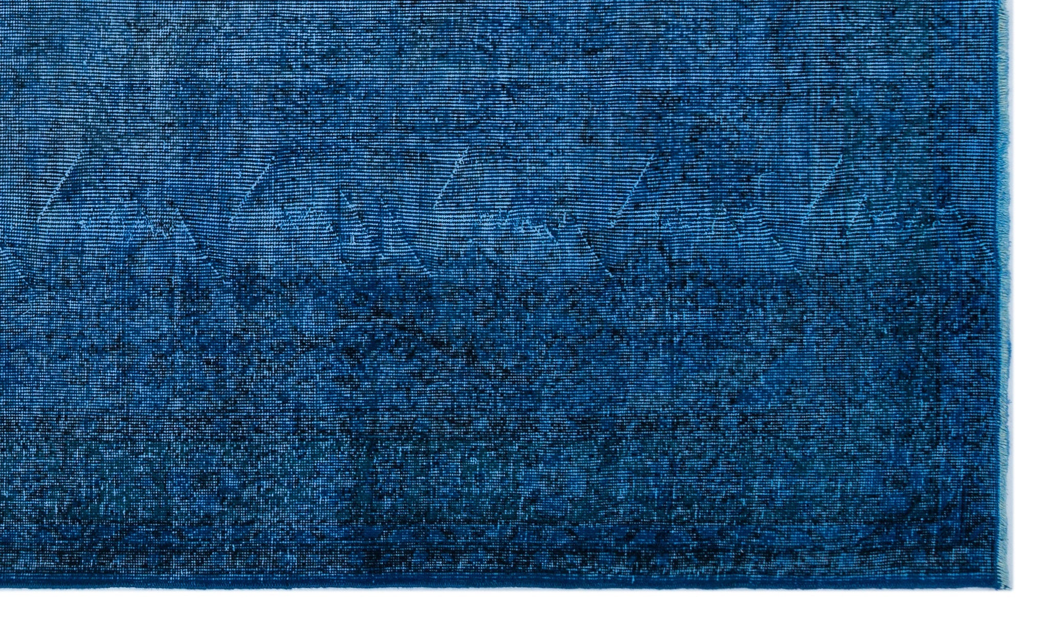 Atina Blue Vintage Wool Handmade Area Rug 5'5" x 9'4"