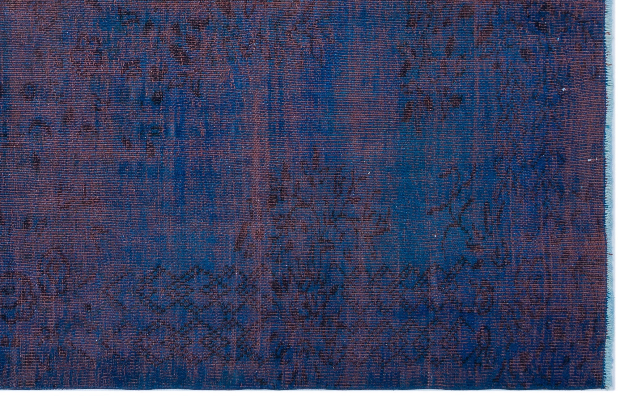 Atina Blue Vintage Wool Handmade Area Rug 5'10" x 9'6"
