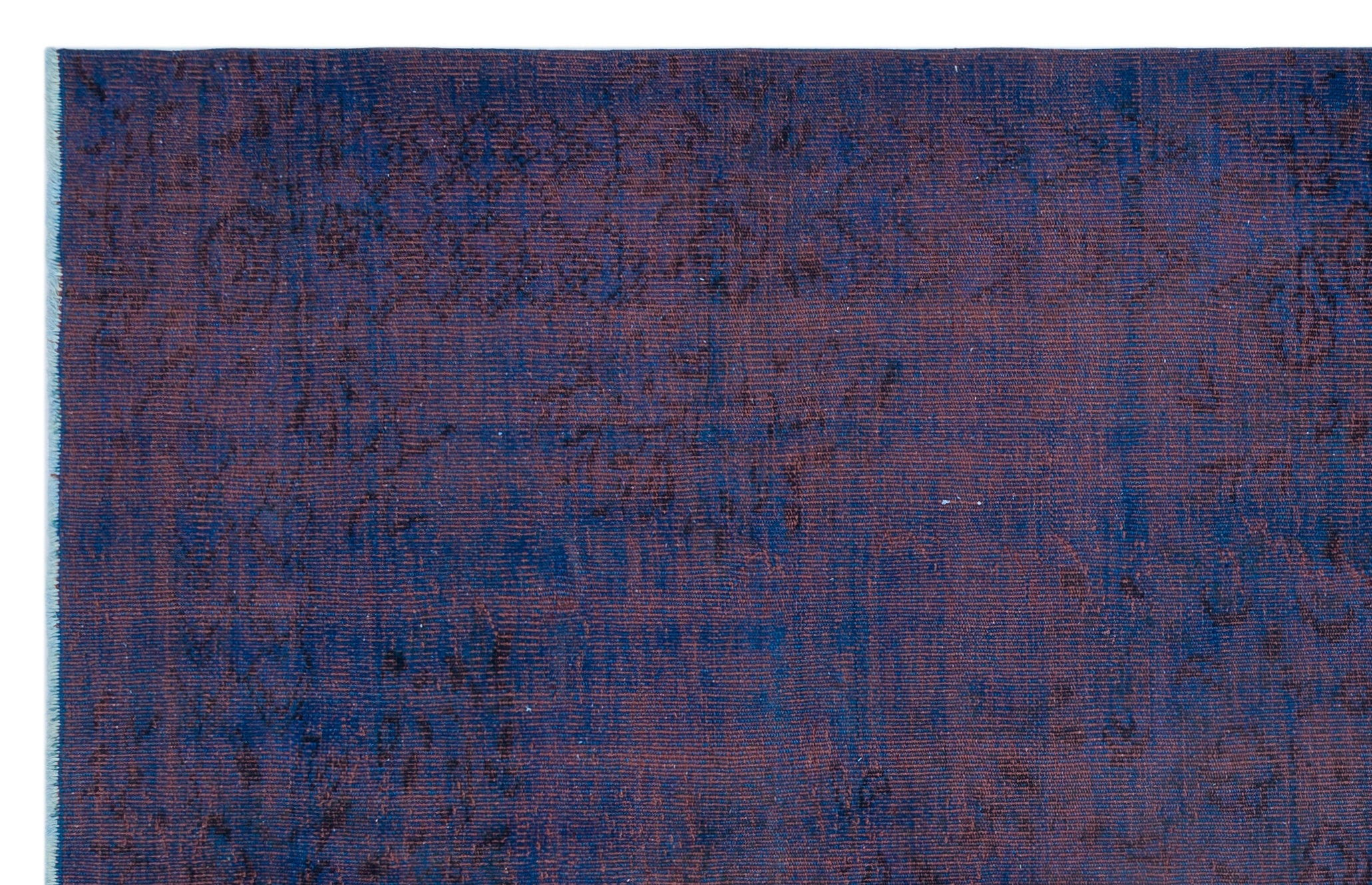 Atina Blue Vintage Wool Handmade Area Rug 5'10" x 9'6"