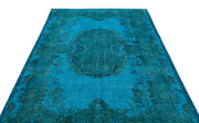 Atina Turquoise Vintage Wool Handmade Area Rug 6'0" x 9'8"