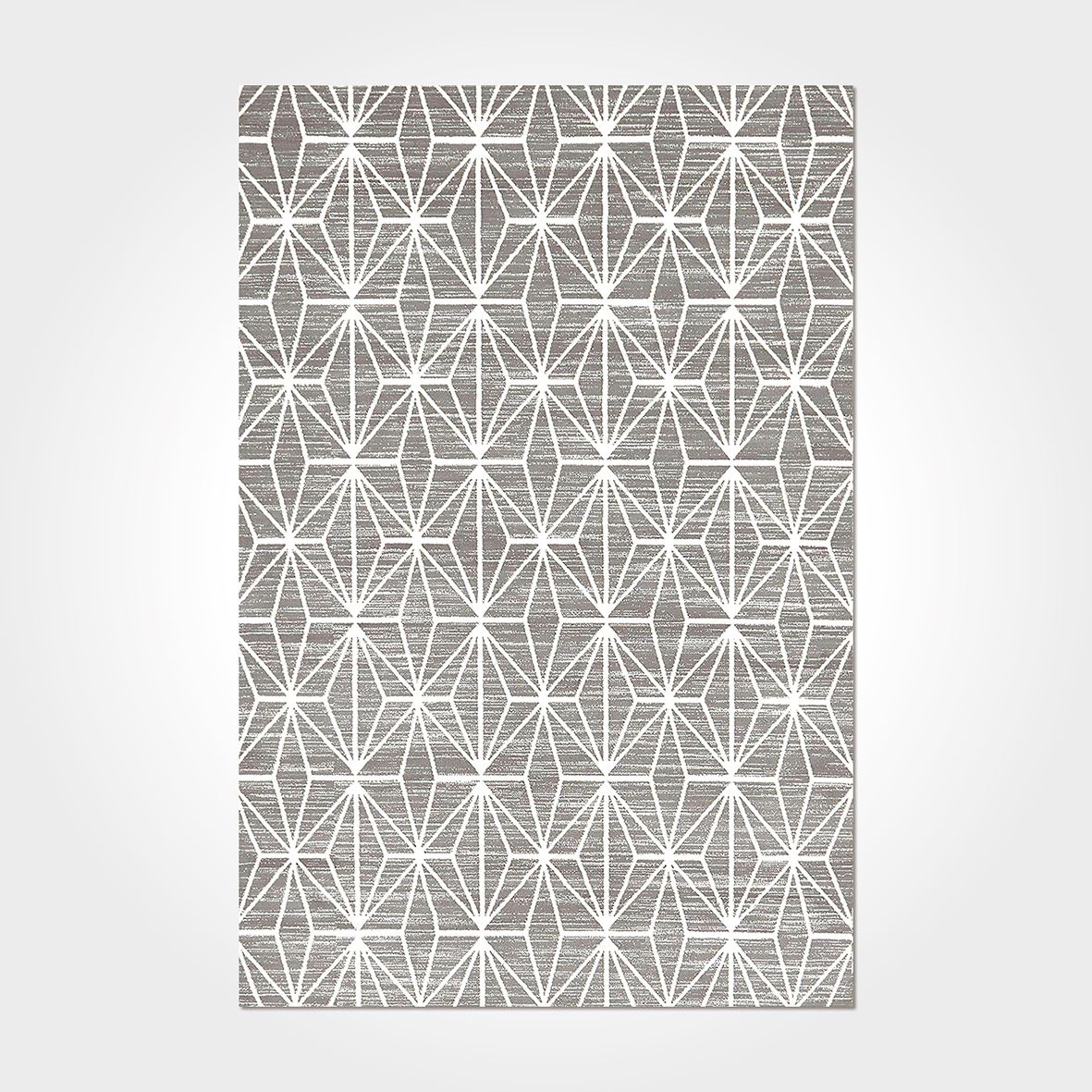 Geometric Area Rug – Washable Non Slip Chenille Cotton Carpet for Living Room