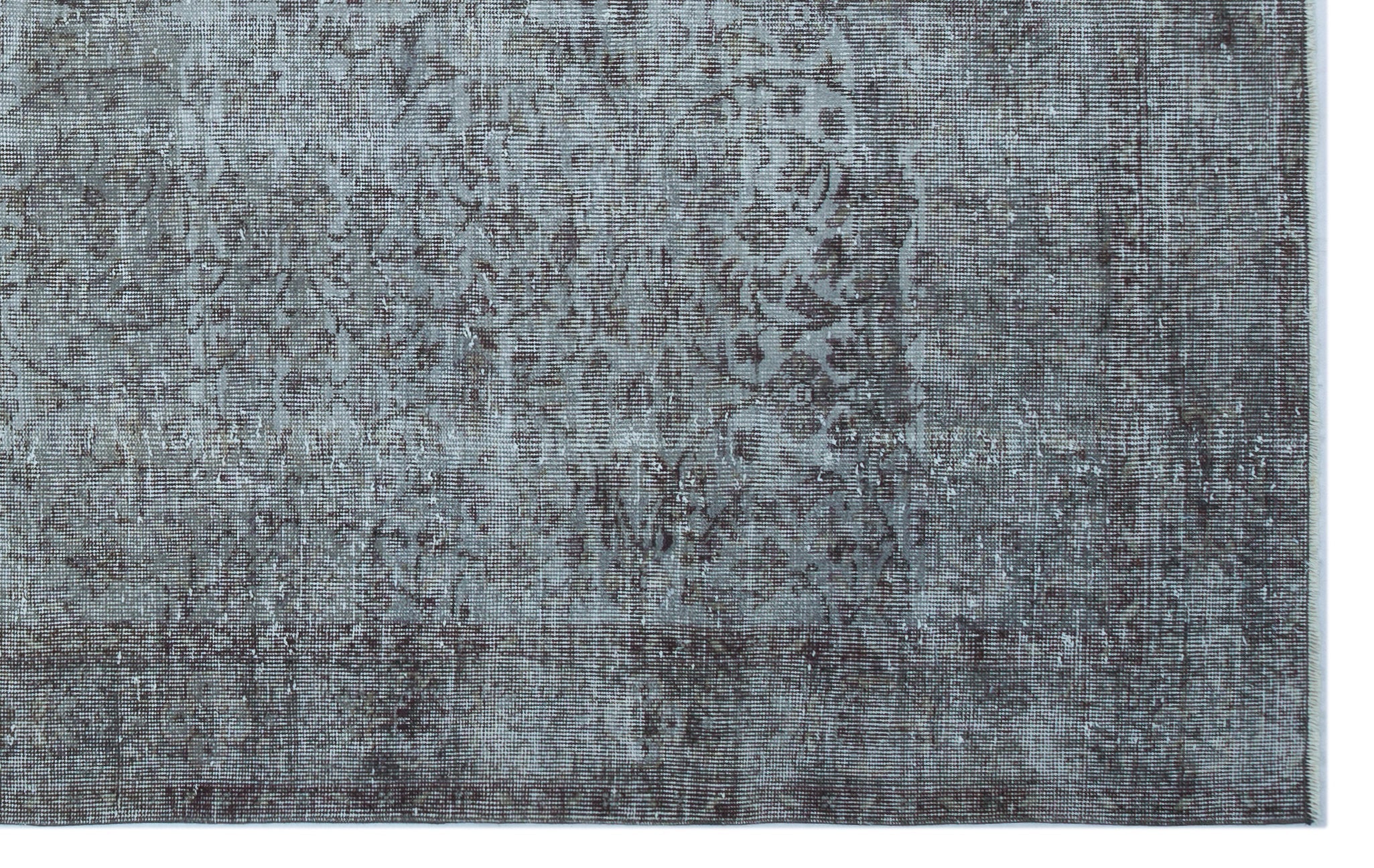 Atina Grey Vintage Wool Handmade Area Rug 5'11" x 9'5"