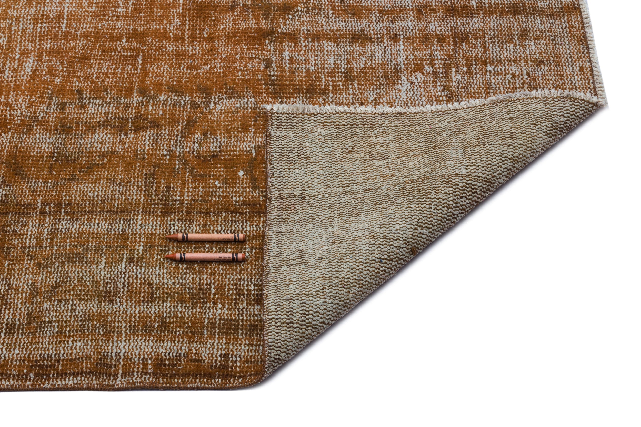 Atina Brown Vintage Wool Handmade Area Rug 5'8" x 9'7"