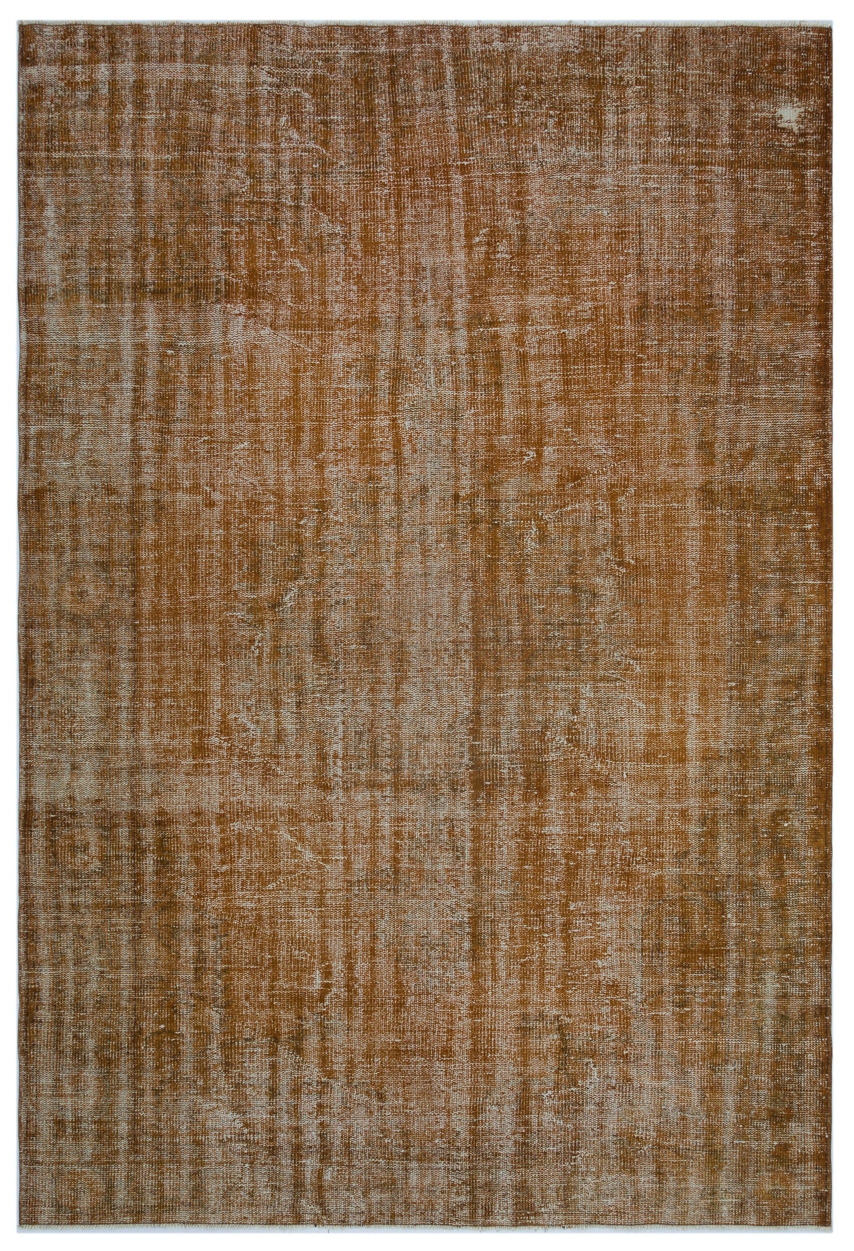 Atina Brown Vintage Wool Handmade Area Rug 5'8" x 9'7"
