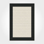 Blakely Black Frame Chenille and Cotton Digital Print Area Rug
