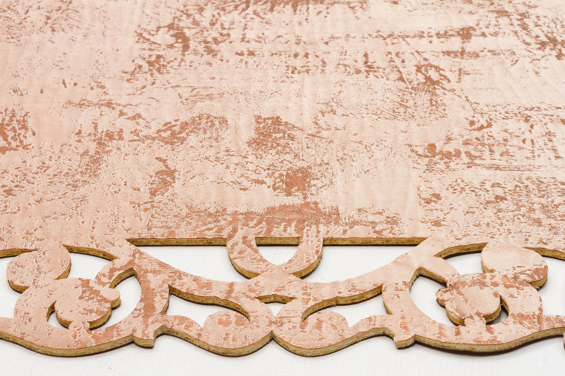 Modern Leather Rug – Washable Non Slip Copper Artificial Leather Carpet