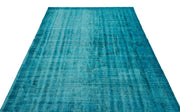 Atina Turquoise Vintage Wool Handmade Area Rug 5'10" x 9'1"