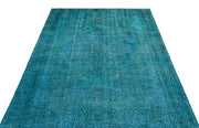Atina Turquoise Vintage Wool Handmade Area Rug 5'5" x 8'8"