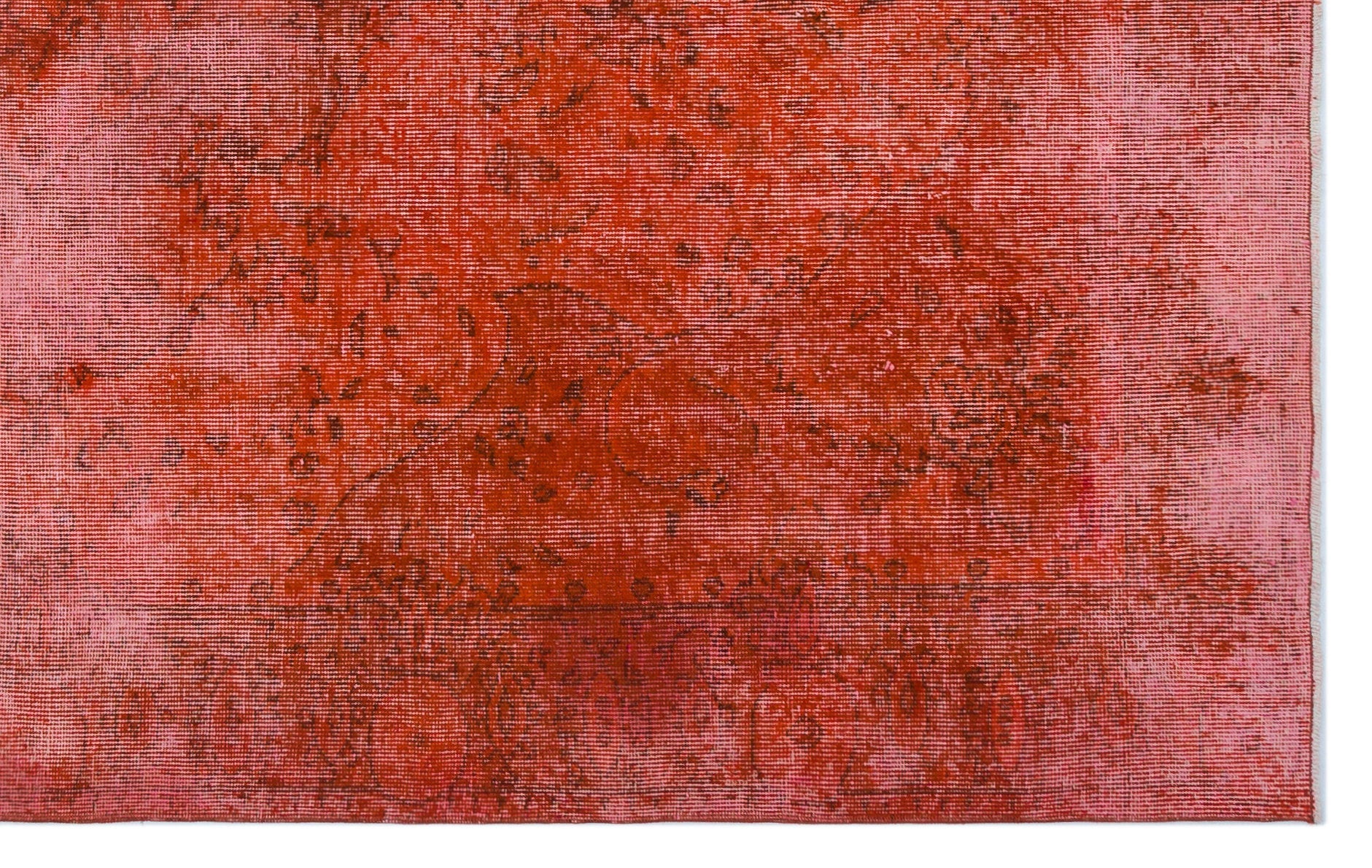 Atina Orange Vintage Wool Handmade Area Rug 5'5" x 8'9"