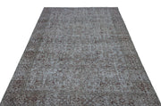 Atina Blue Vintage Wool Handmade Area Rug 6'7" x 6'11"