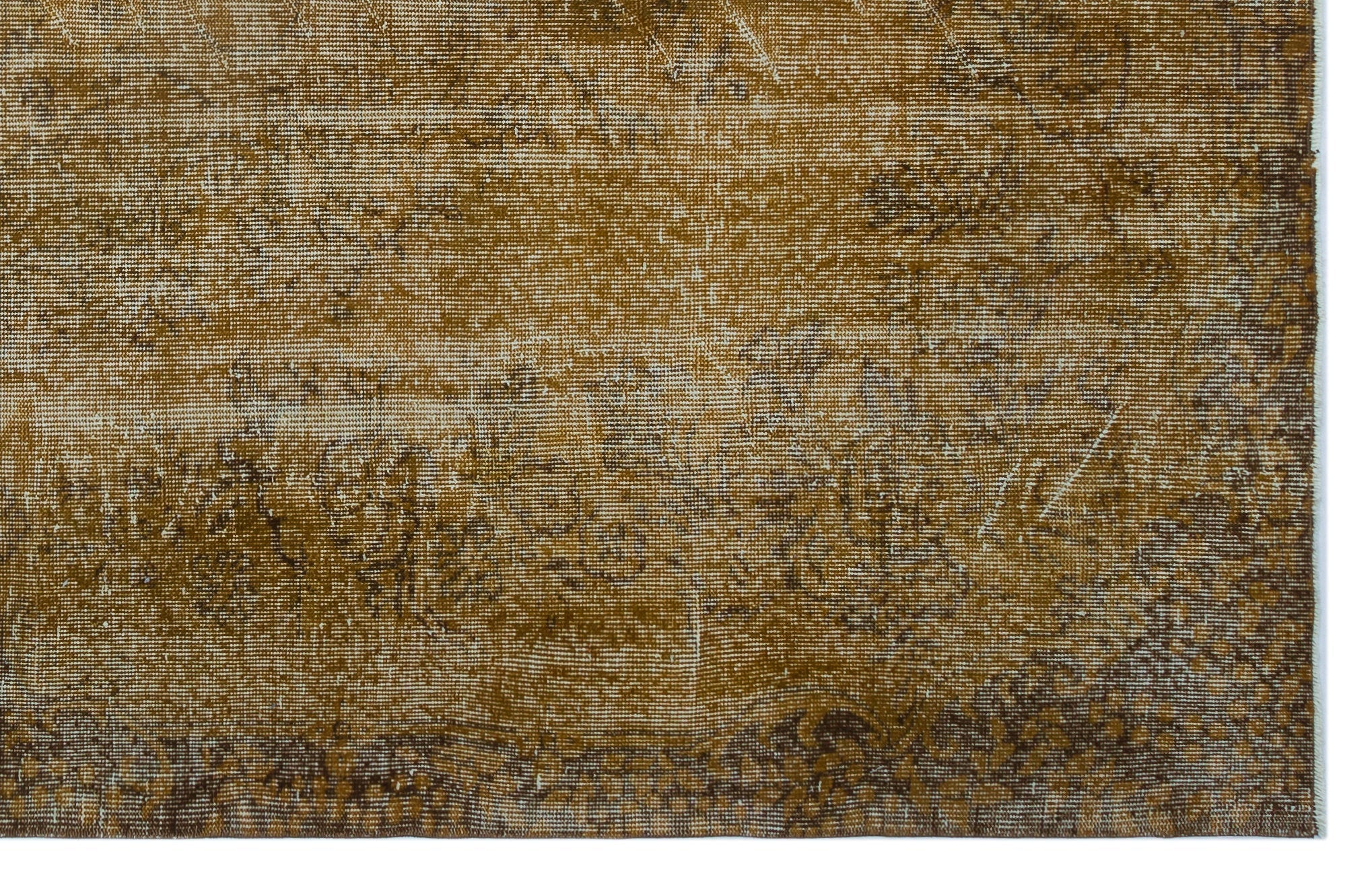Atina Brown Vintage Wool Handmade Area Rug 5'11" x 9'5"