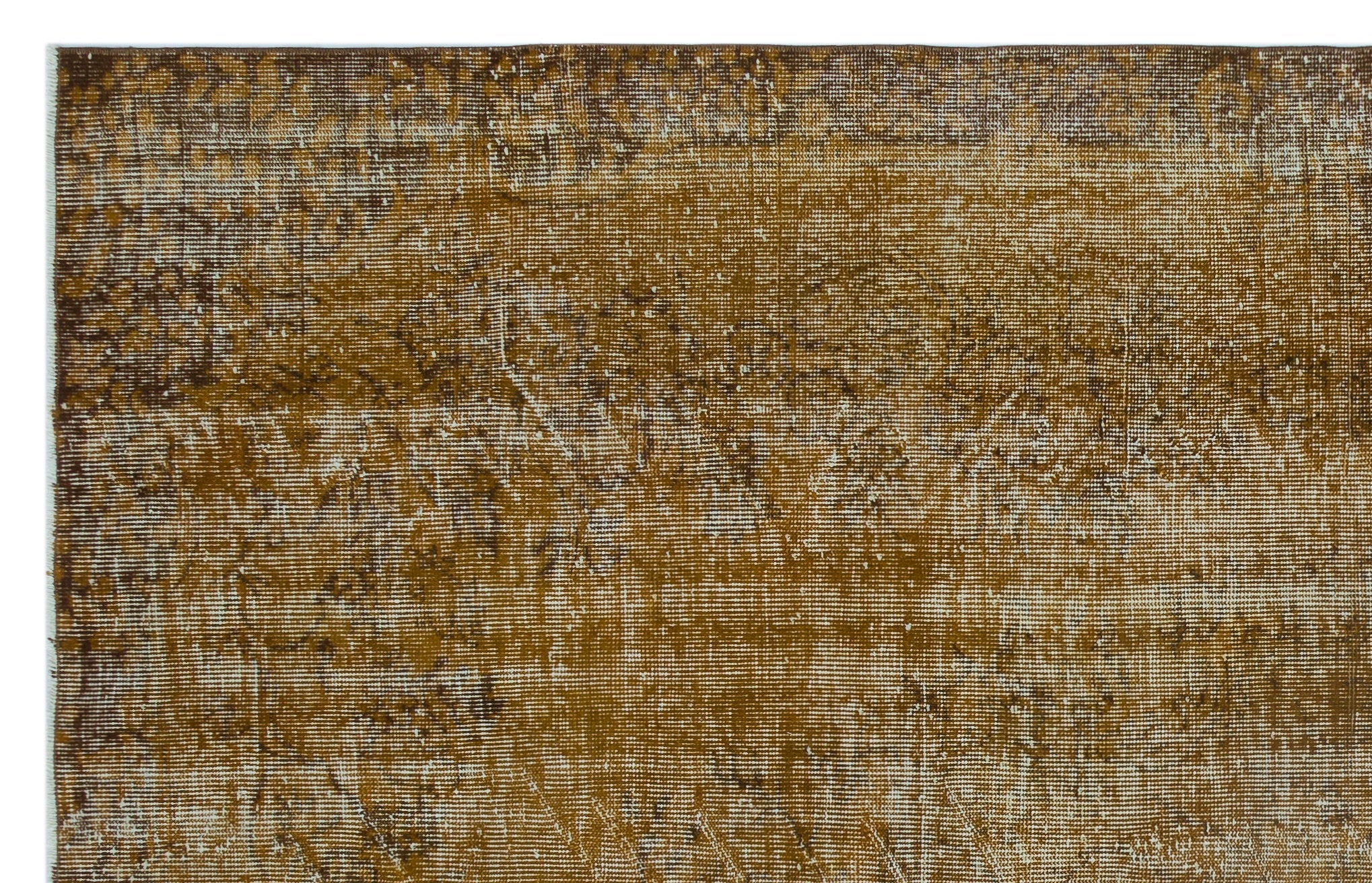 Atina Brown Vintage Wool Handmade Area Rug 5'11" x 9'5"