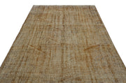 Atina Brown Vintage Wool Handmade Area Rug 5'11" x 9'0"