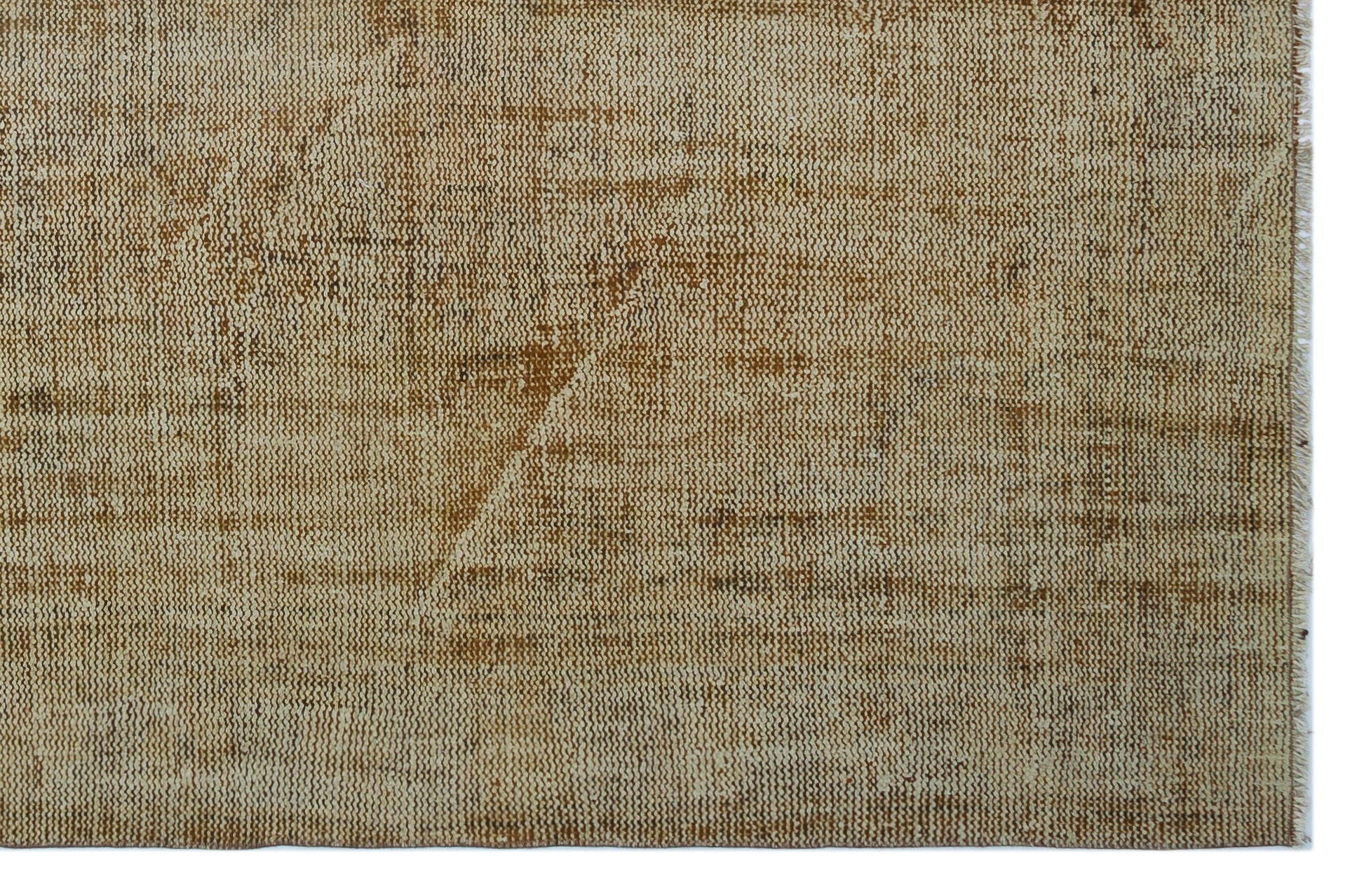 Atina Brown Vintage Wool Handmade Area Rug 5'11" x 9'0"