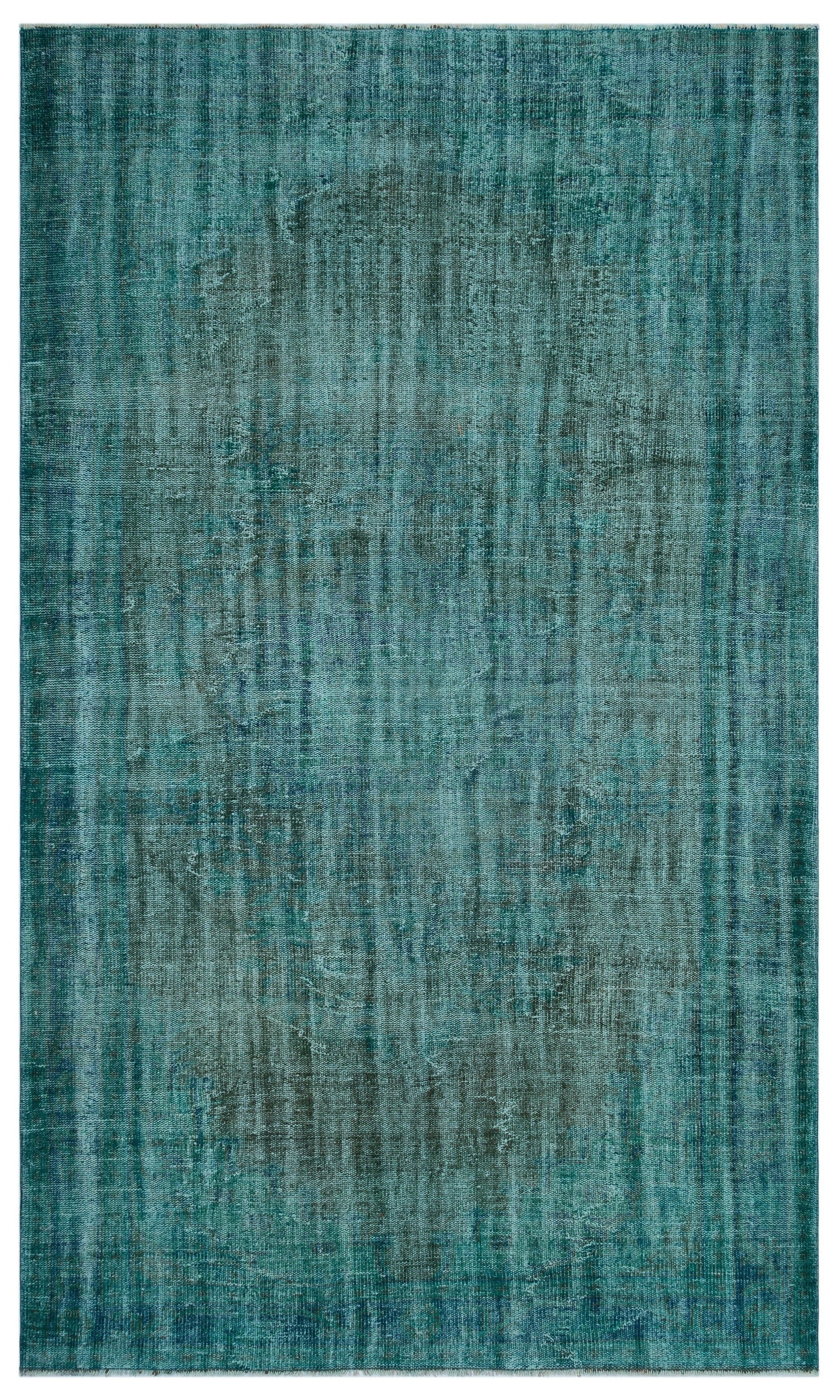 Atina Turquoise Vintage Wool Handmade Area Rug 6'0" x 10'2"