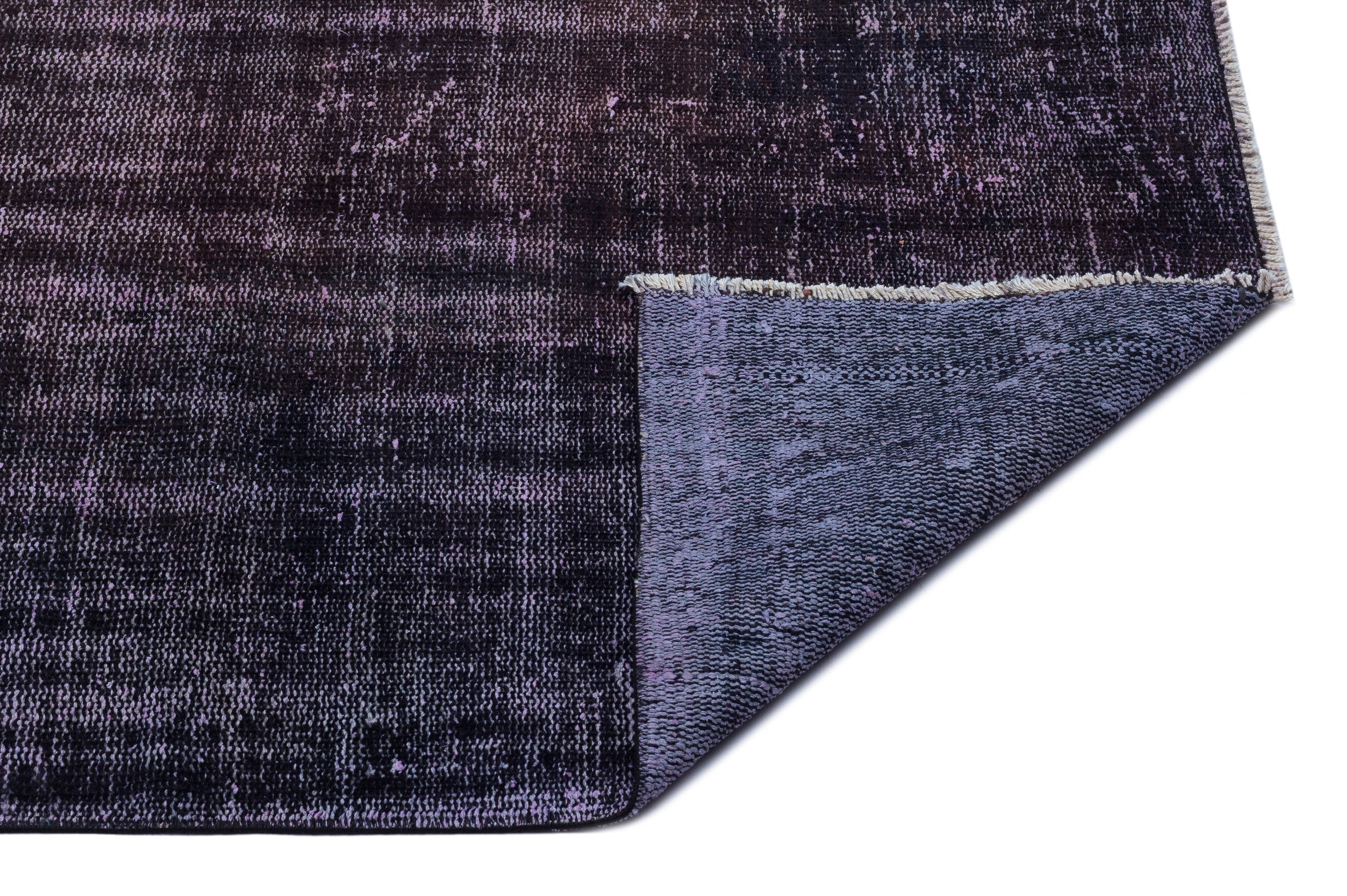 Atina Black Vintage Wool Handmade Area Rug 5'8" x 8'4"