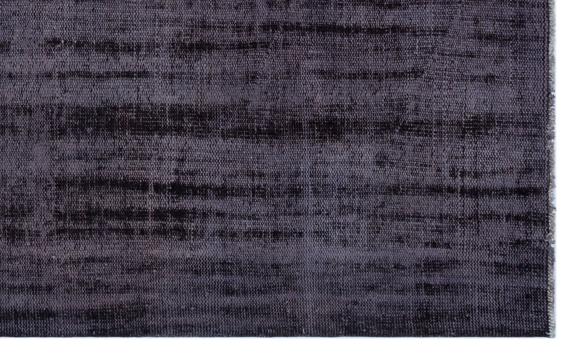 Atina Black Vintage Wool Handmade Area Rug 5'3" x 8'7"