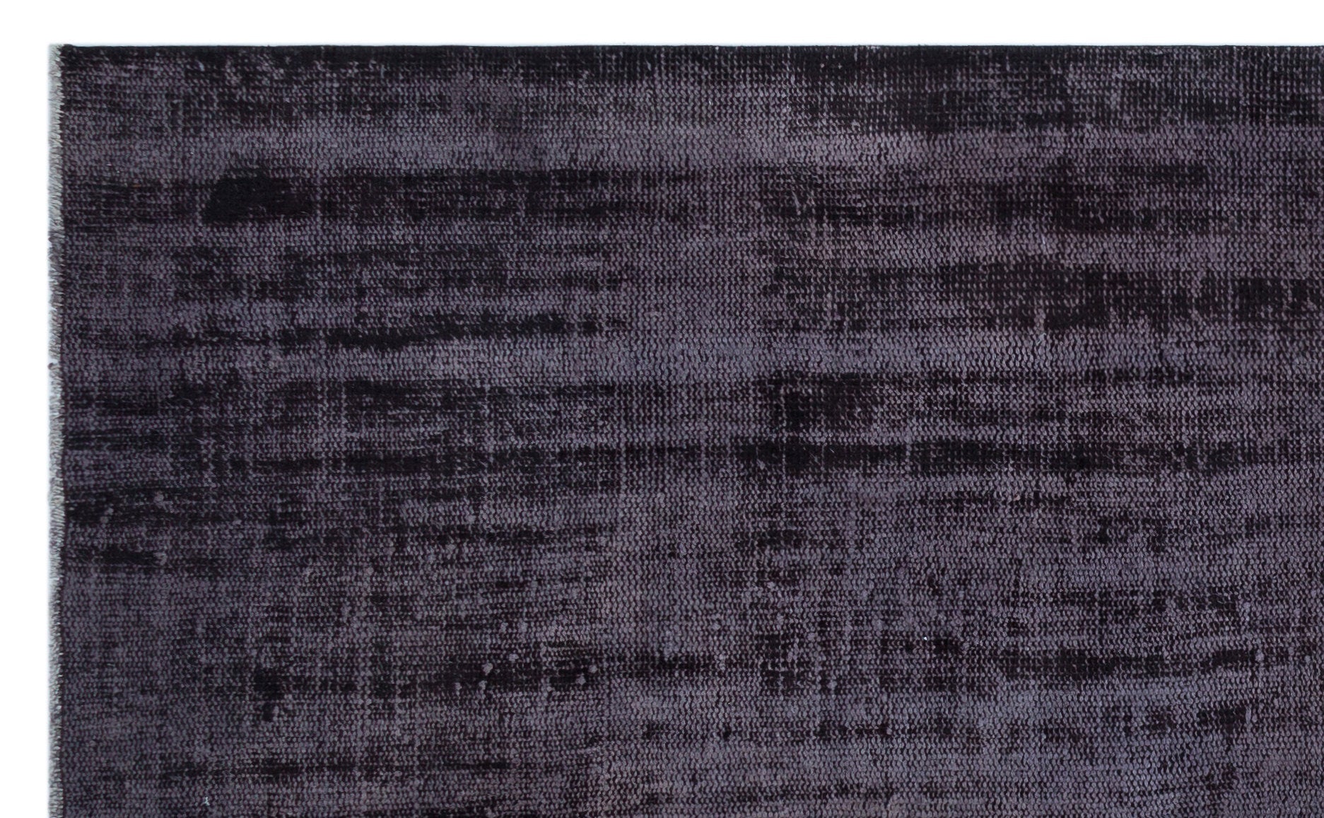 Atina Black Vintage Wool Handmade Area Rug 5'3" x 8'7"