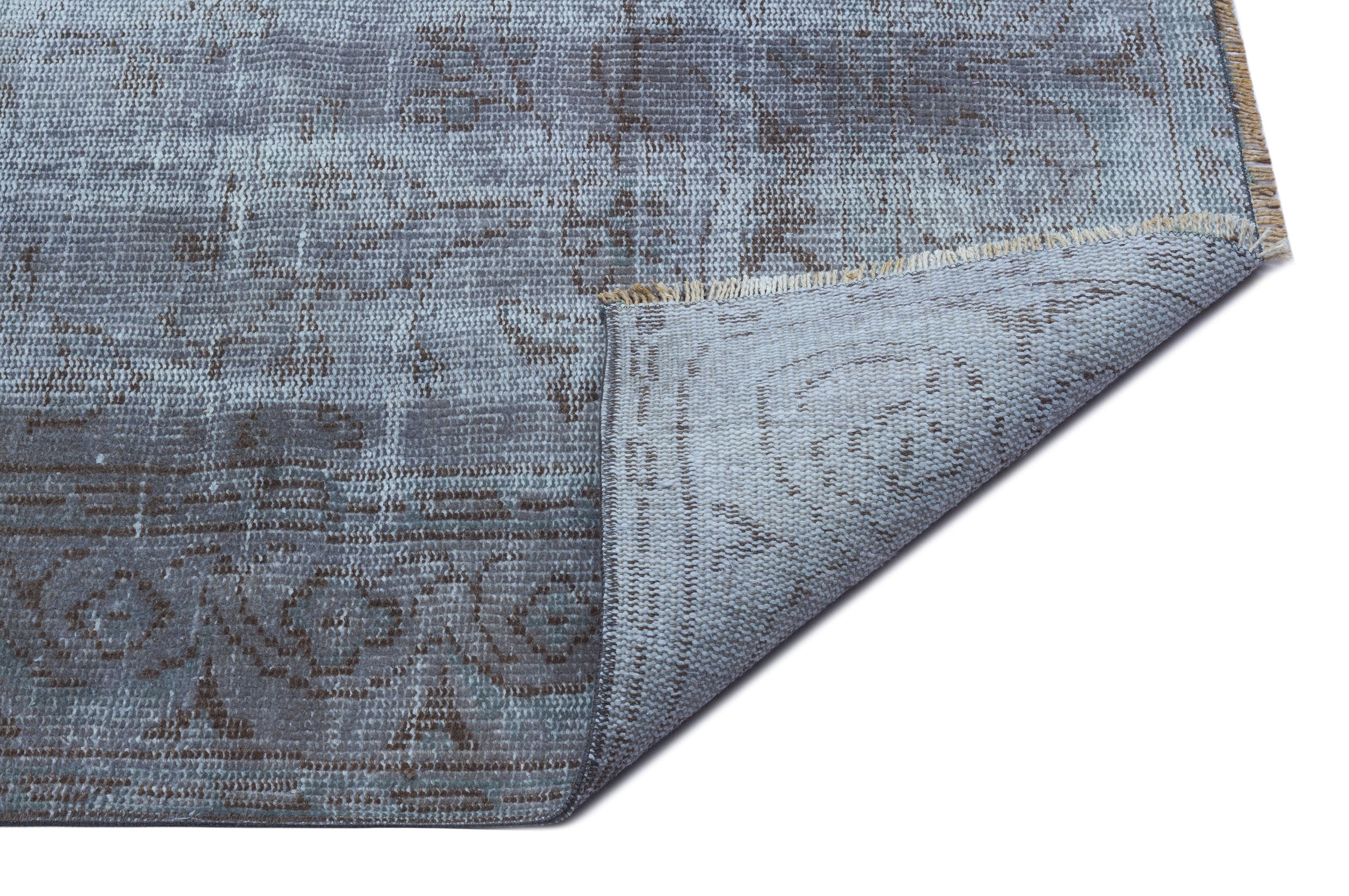 Atina Blue Vintage Wool Handmade Area Rug 5'7" x 7'10"