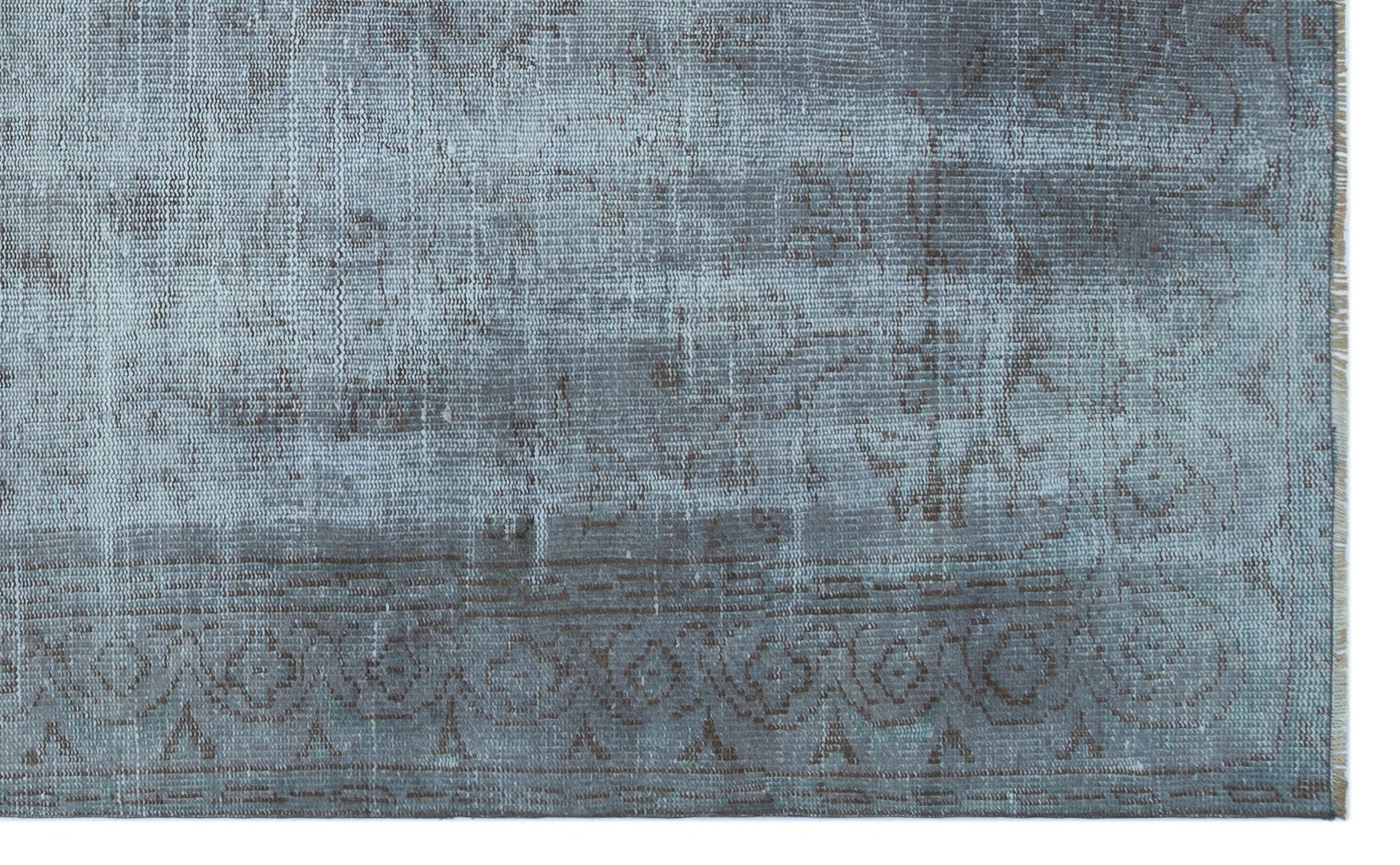 Atina Blue Vintage Wool Handmade Area Rug 5'7" x 7'10"