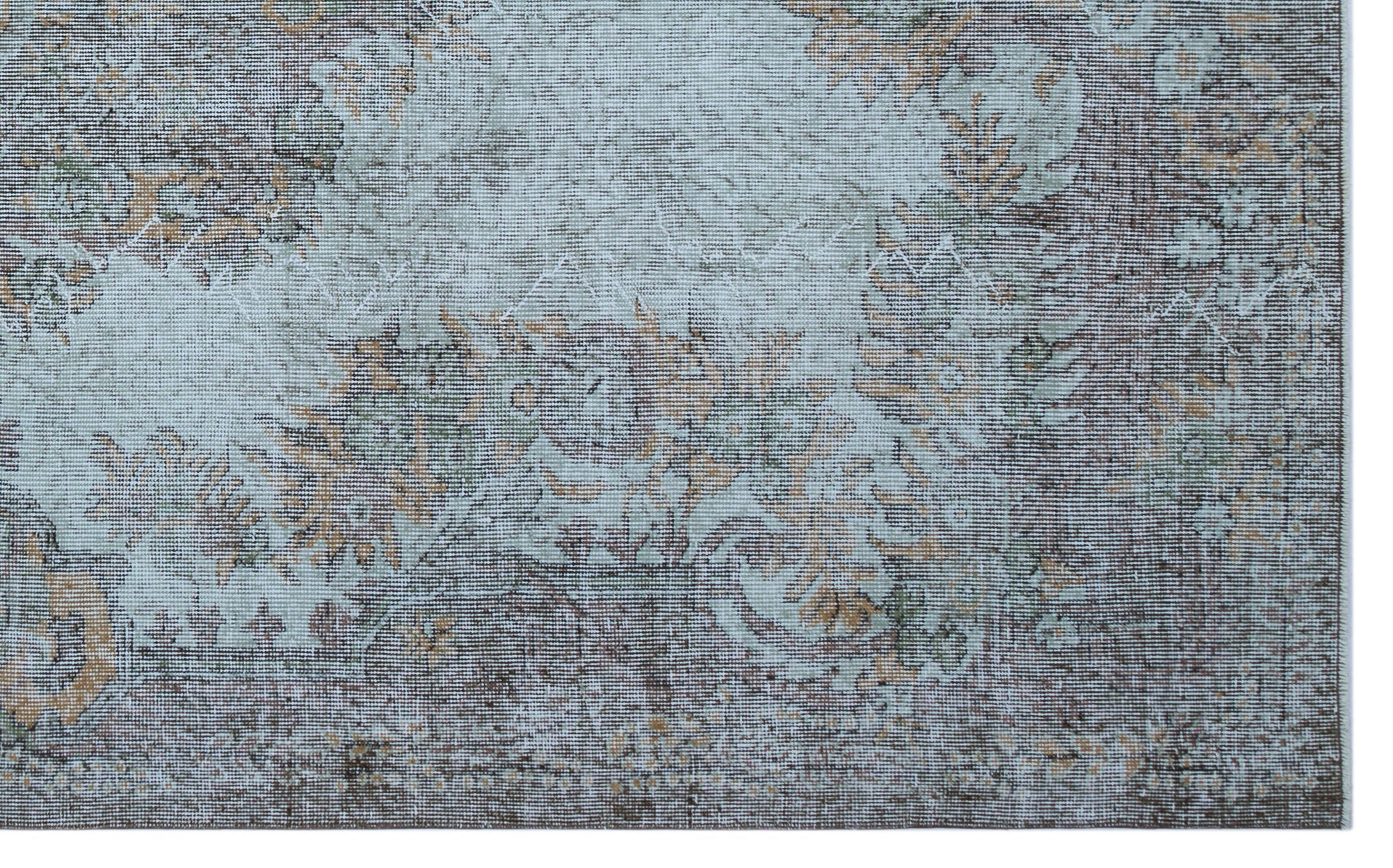 Atina Blue Vintage Wool Handmade Area Rug 6'1" x 10'0"