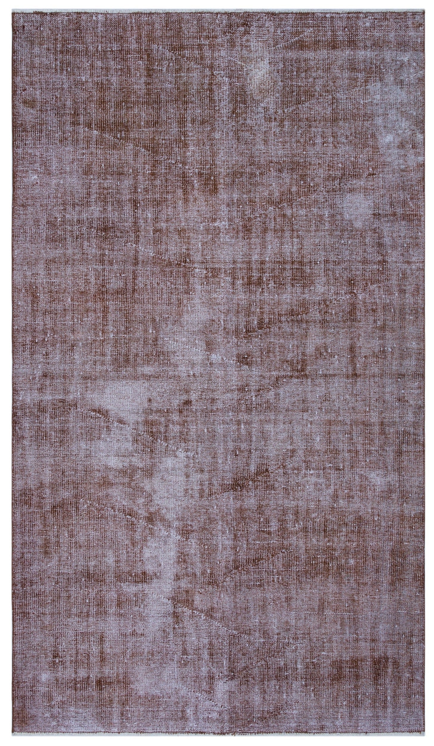 Atina Burgundy Vintage Wool Handmade Area Rug 5'3" x 8'3"