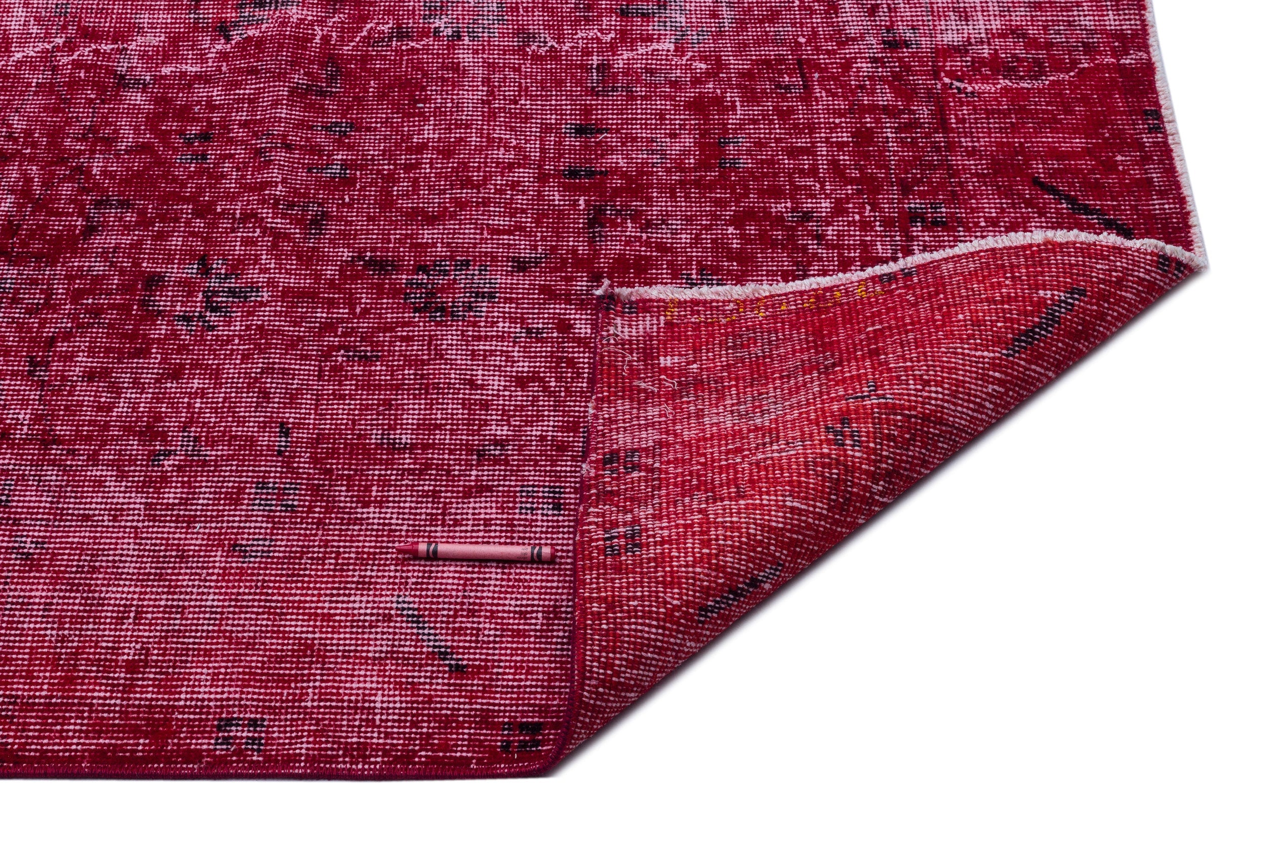 Atina Pink Vintage Wool Handmade Area Rug 5'7" x 7'10"