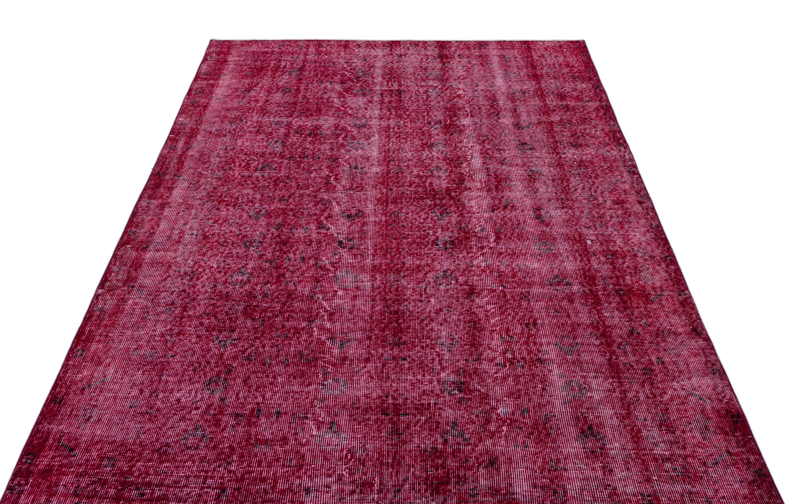 Atina Pink Vintage Wool Handmade Area Rug 5'7" x 7'10"