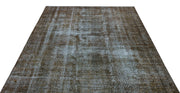 Atina Brown Vintage Wool Handmade Area Rug 6'5" x 10'2"