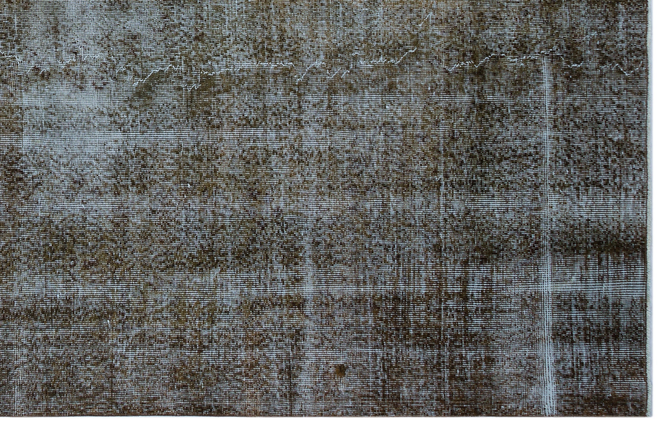Atina Brown Vintage Wool Handmade Area Rug 6'5" x 10'2"