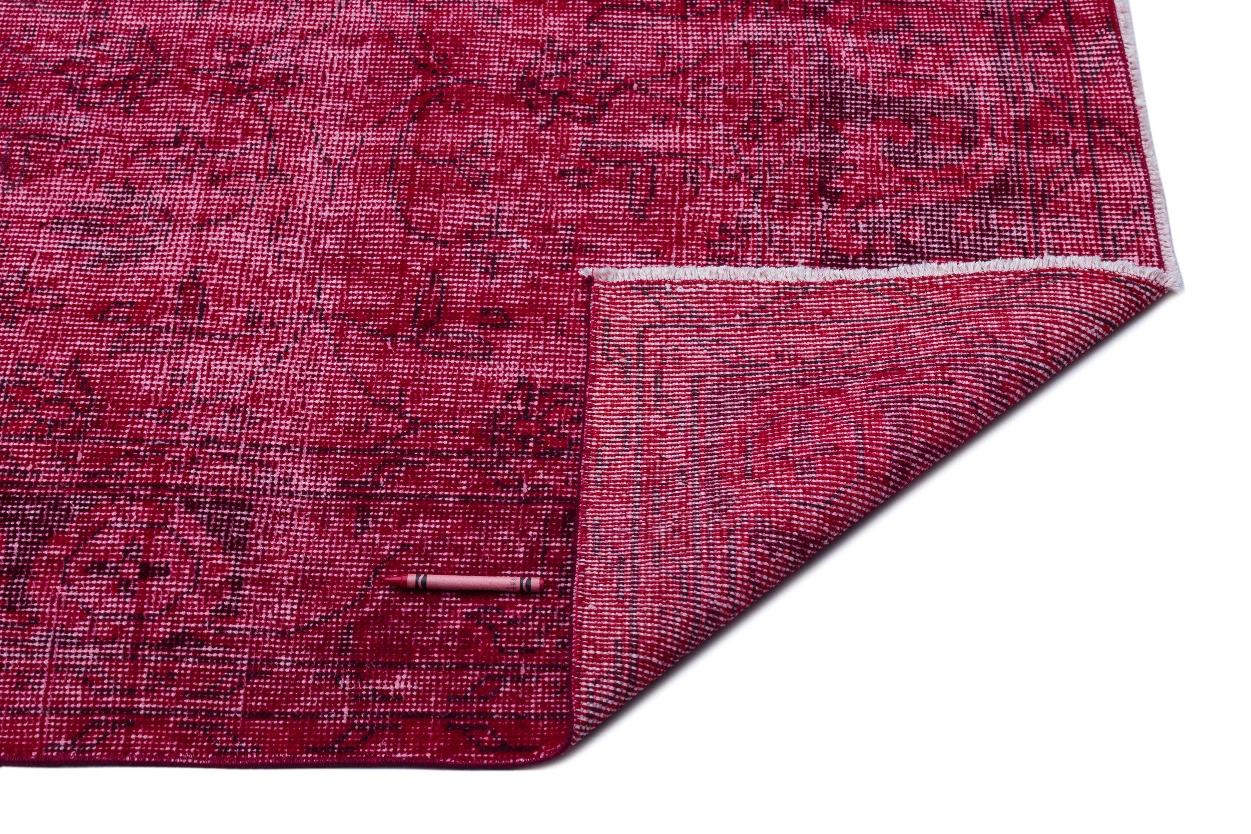 Atina Pink Vintage Wool Handmade Area Rug 6'2" x 9'10"