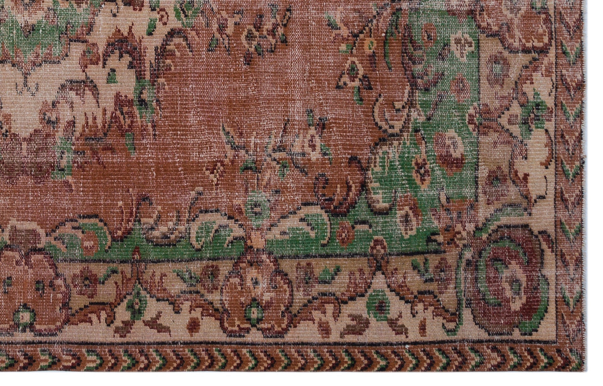 Atina Red Classic Wool Handmade Area Rug 5'7" x 8'8"