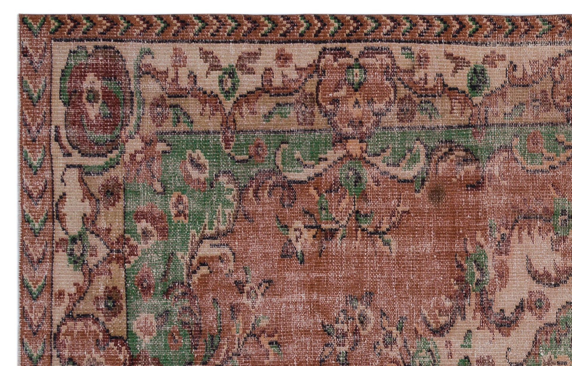 Atina Red Classic Wool Handmade Area Rug 5'7" x 8'8"