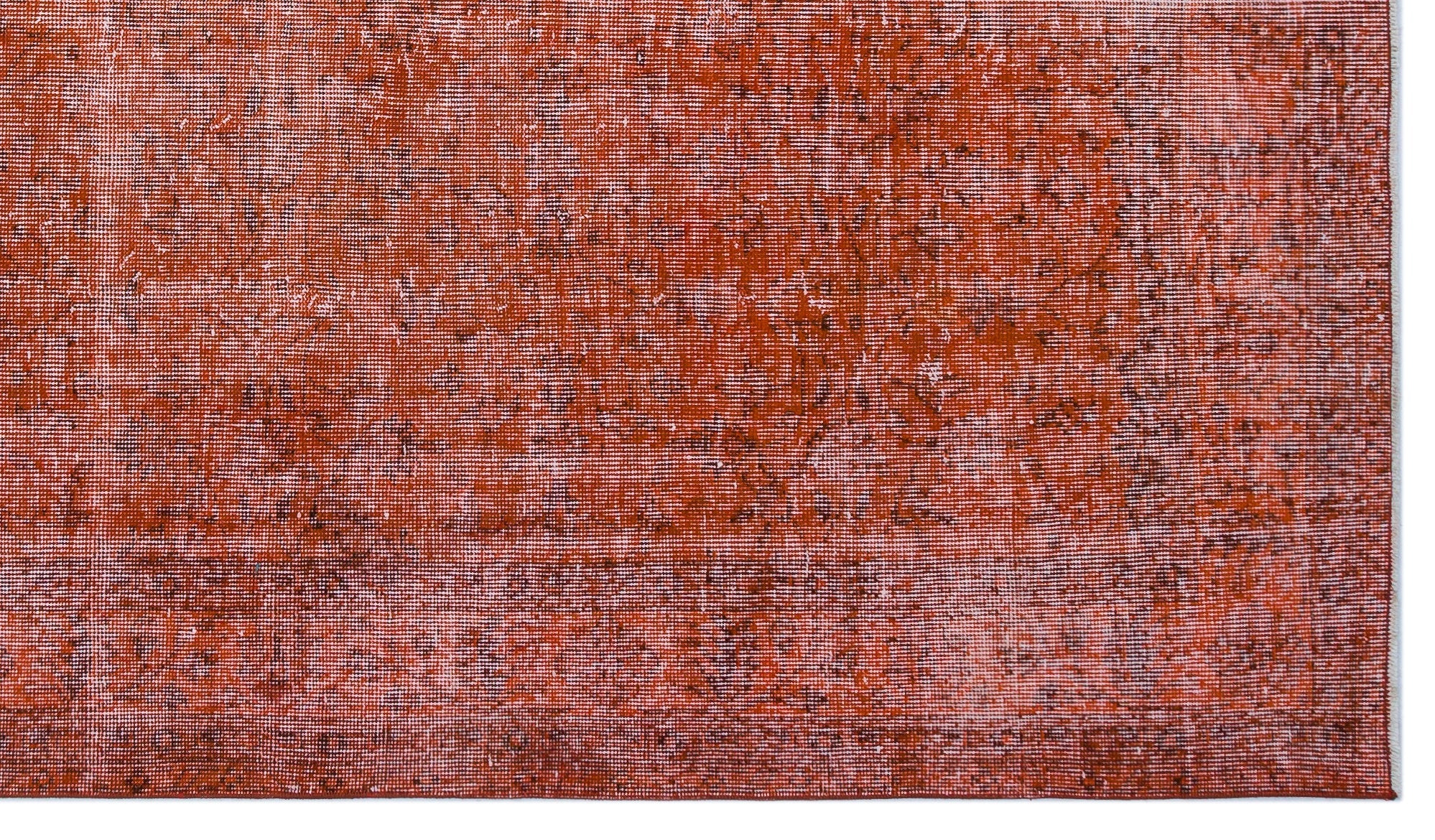 Atina Orange Vintage Wool Handmade Area Rug 5'4" x 9'3"