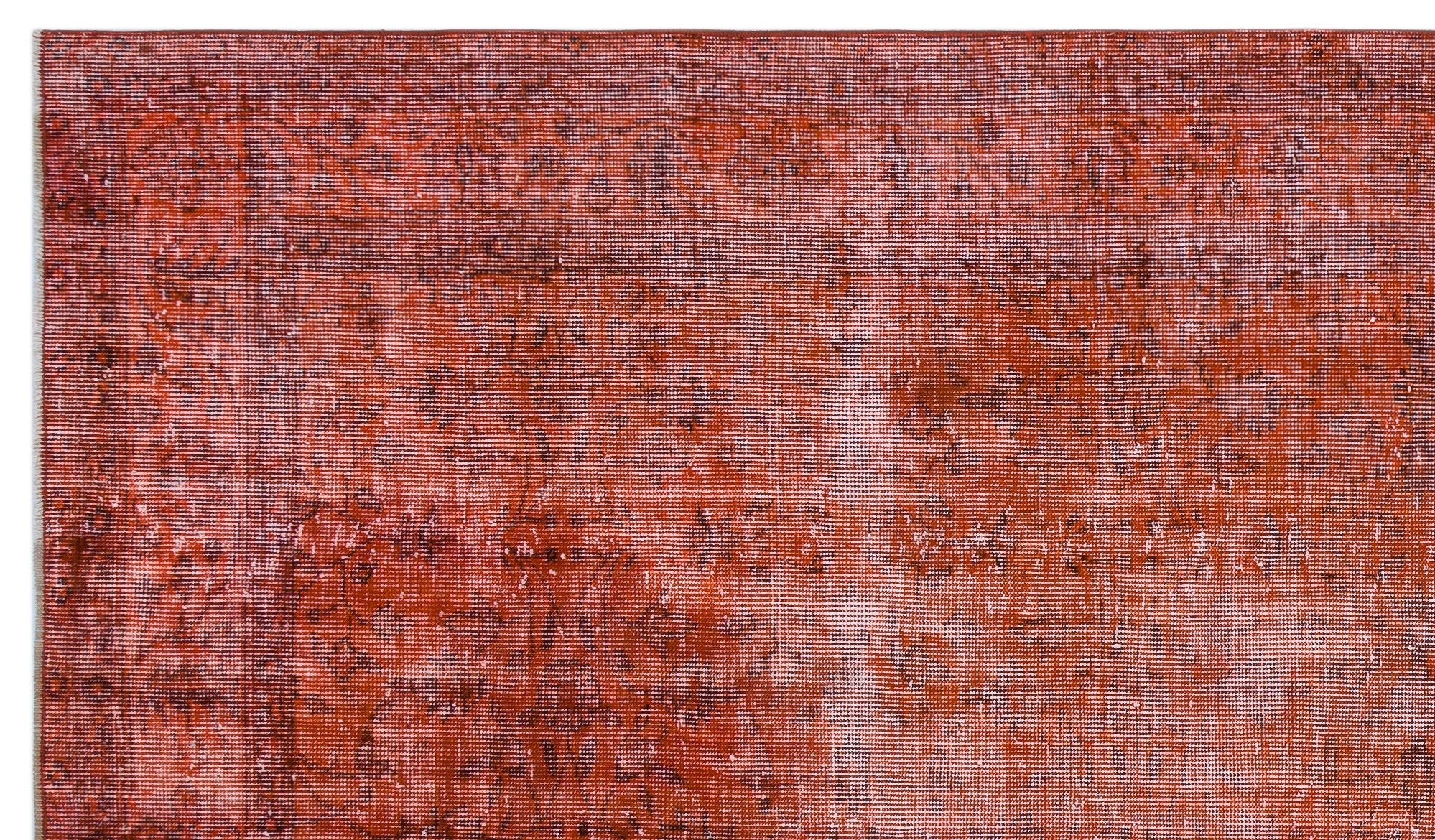Atina Orange Vintage Wool Handmade Area Rug 5'4" x 9'3"