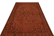 Atina Orange Vintage Wool Handmade Area Rug 5'8" x 7'11"