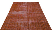 Atina Orange Vintage Wool Handmade Area Rug 6'0" x 8'10"