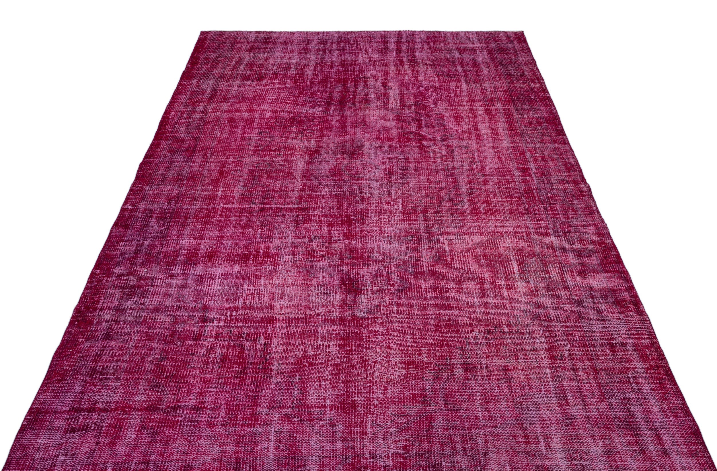 Atina Pink Vintage Wool Handmade Area Rug 5'8" x 9'2"