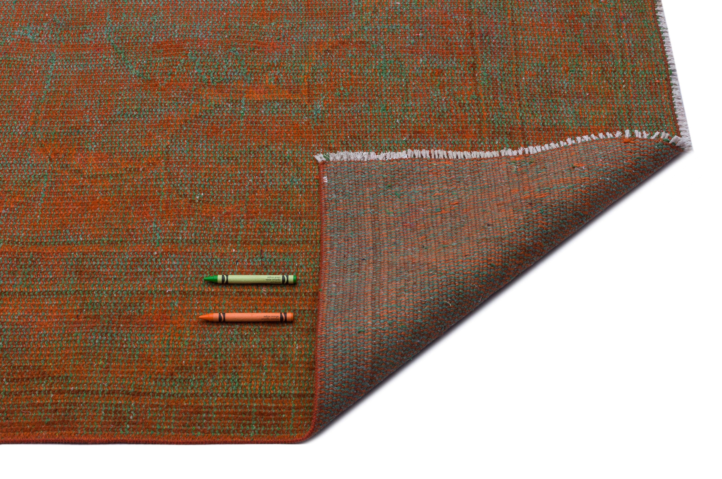 Atina Brown Vintage Wool Handmade Area Rug 5'3" x 9'7"