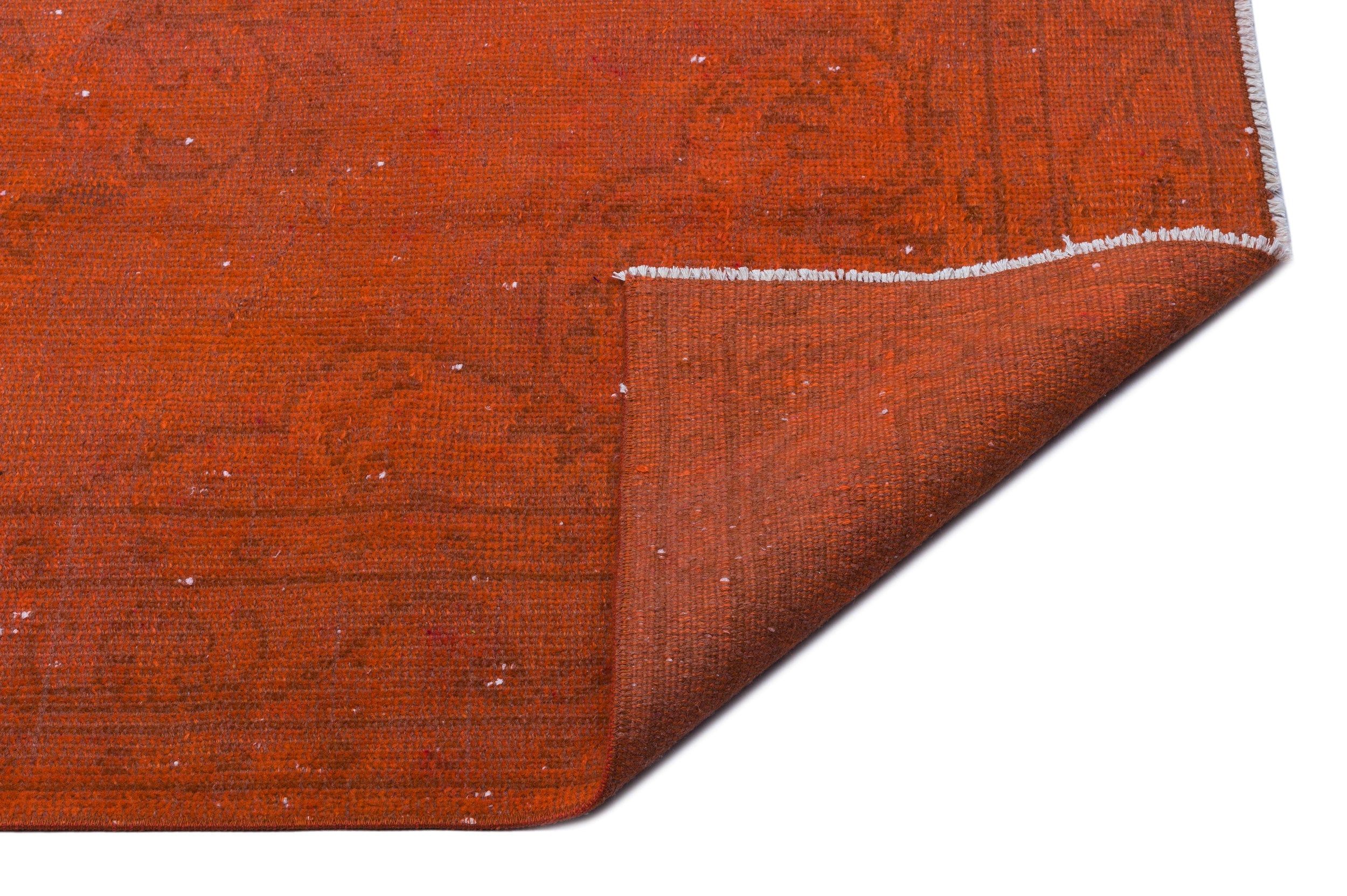 Atina Orange Vintage Wool Handmade Area Rug 5'0" x 8'2"