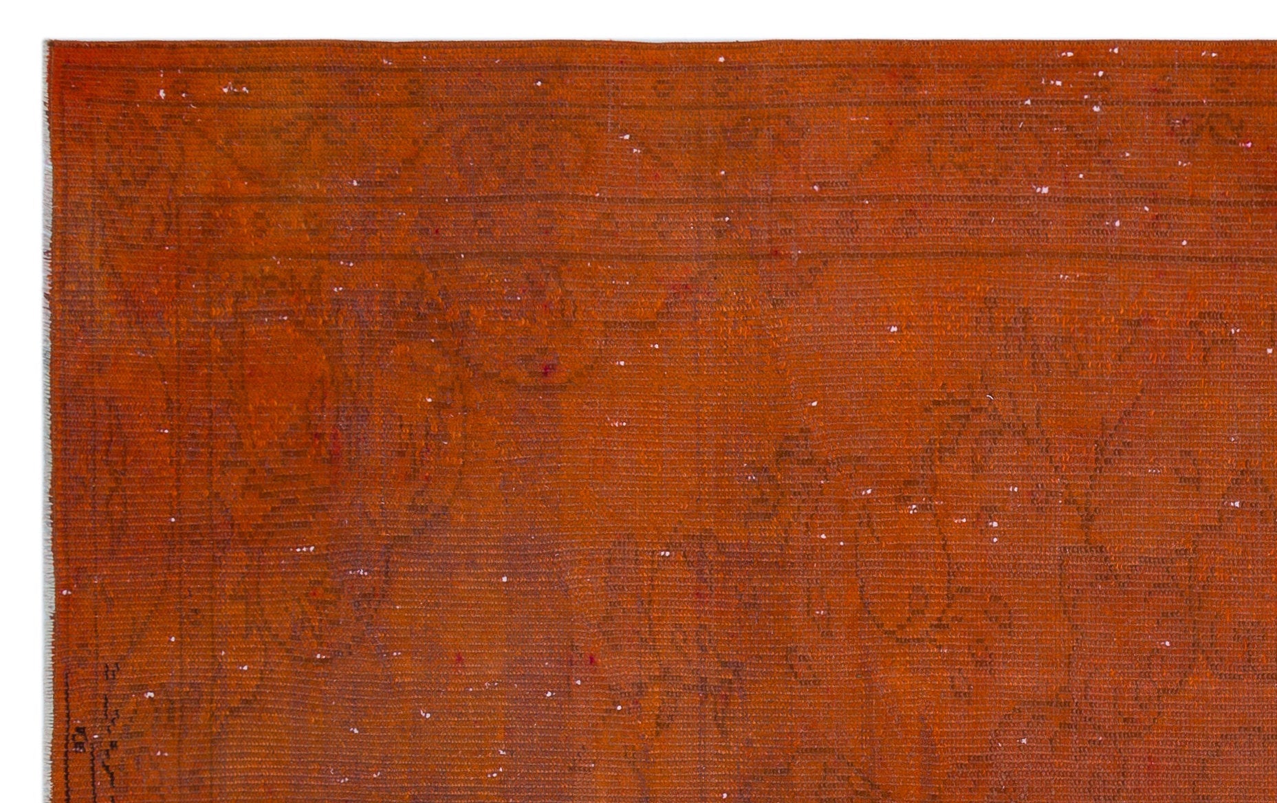 Atina Orange Vintage Wool Handmade Area Rug 5'0" x 8'2"