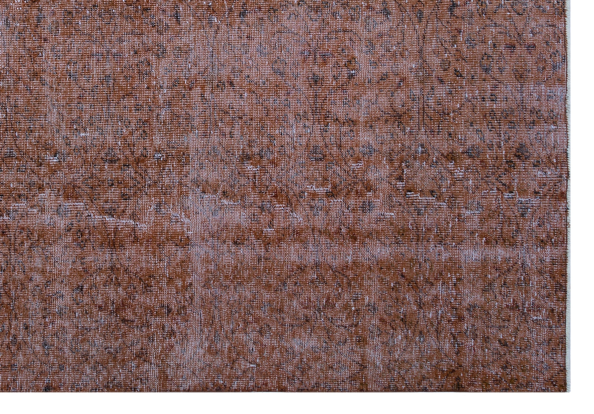 Atina Brown Vintage Wool Handmade Area Rug 7'2" x 10'2"