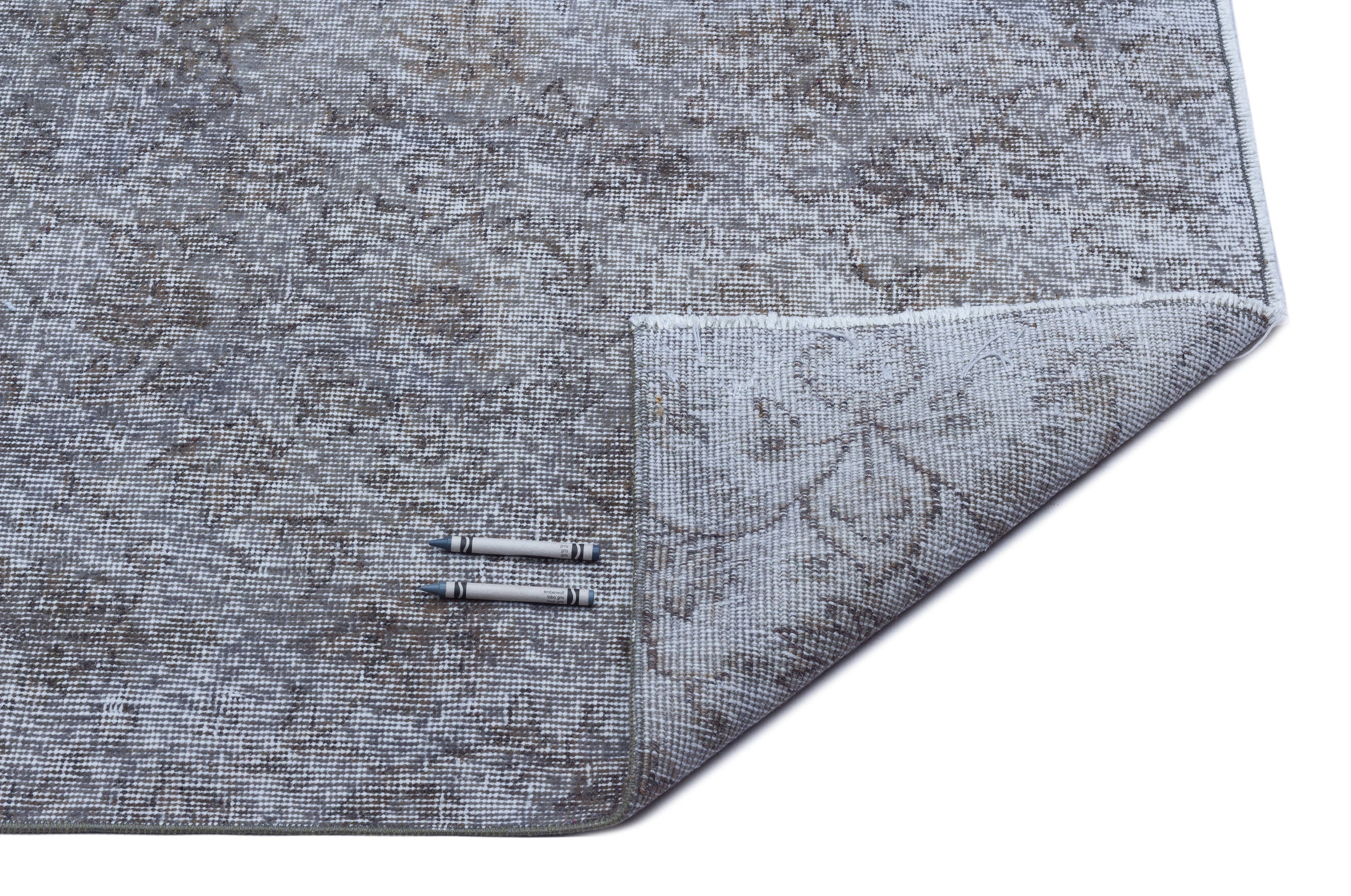 Atina Blue Vintage Wool Handmade Area Rug 4'2" x 7'6"