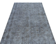 Atina Blue Vintage Wool Handmade Area Rug 4'2" x 7'6"