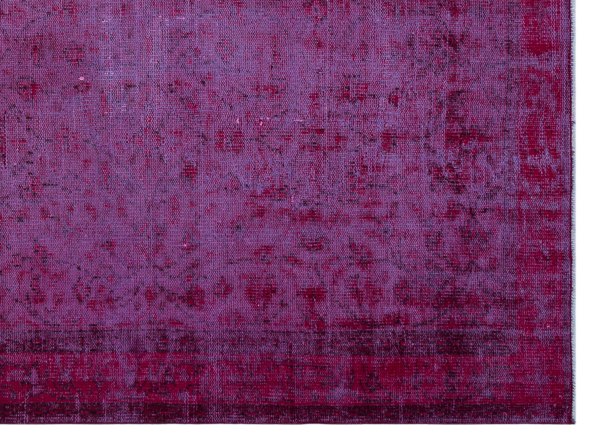 Atina Purple Vintage Wool Handmade Area Rug 5'9" x 9'7"