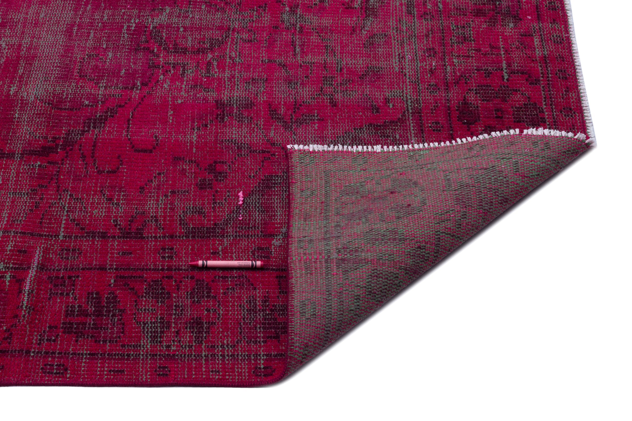 Atina Red Vintage Wool Handmade Area Rug 5'9" x 9'6"