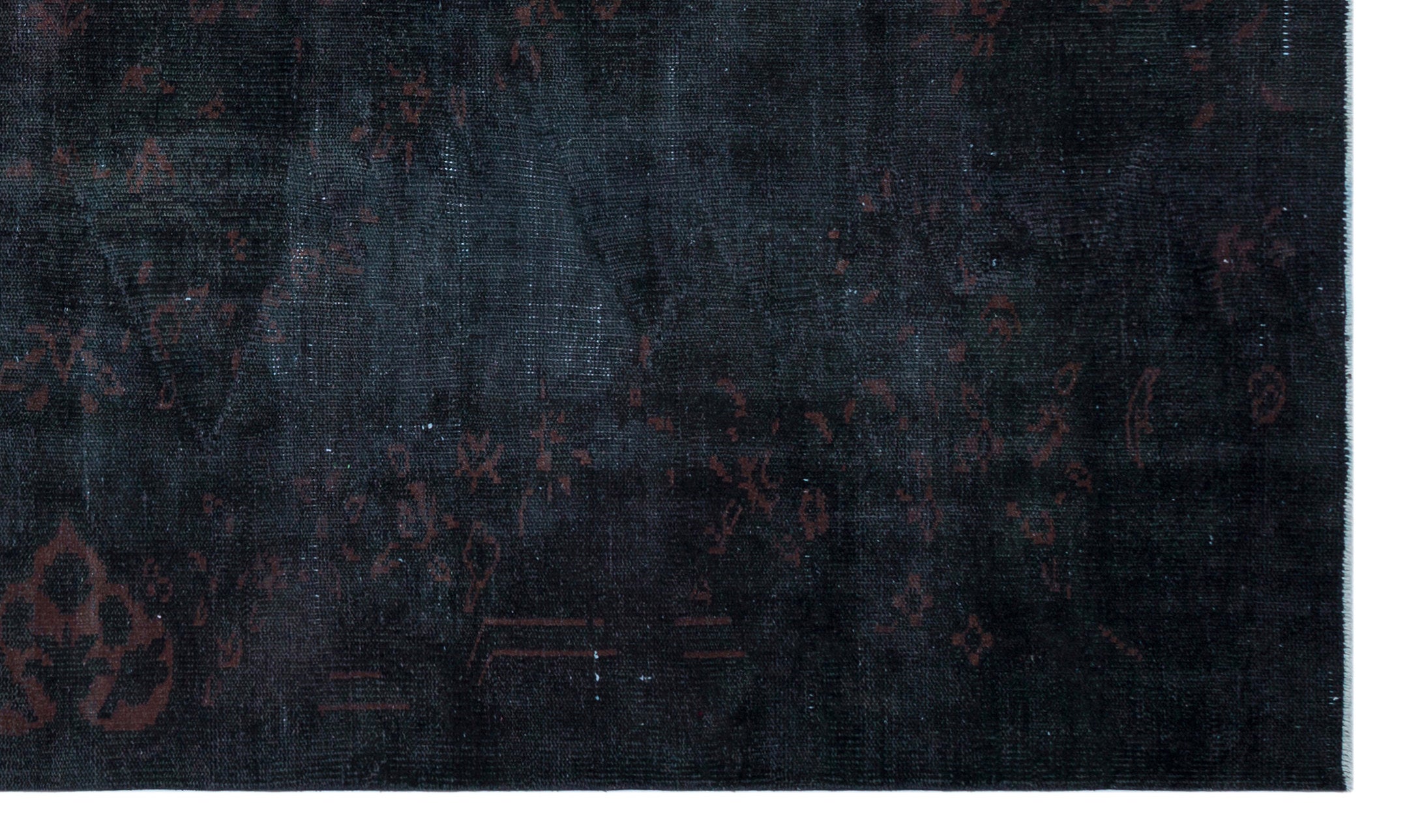 Atina Black Vintage Wool Handmade Area Rug 5'10" x 10'0"