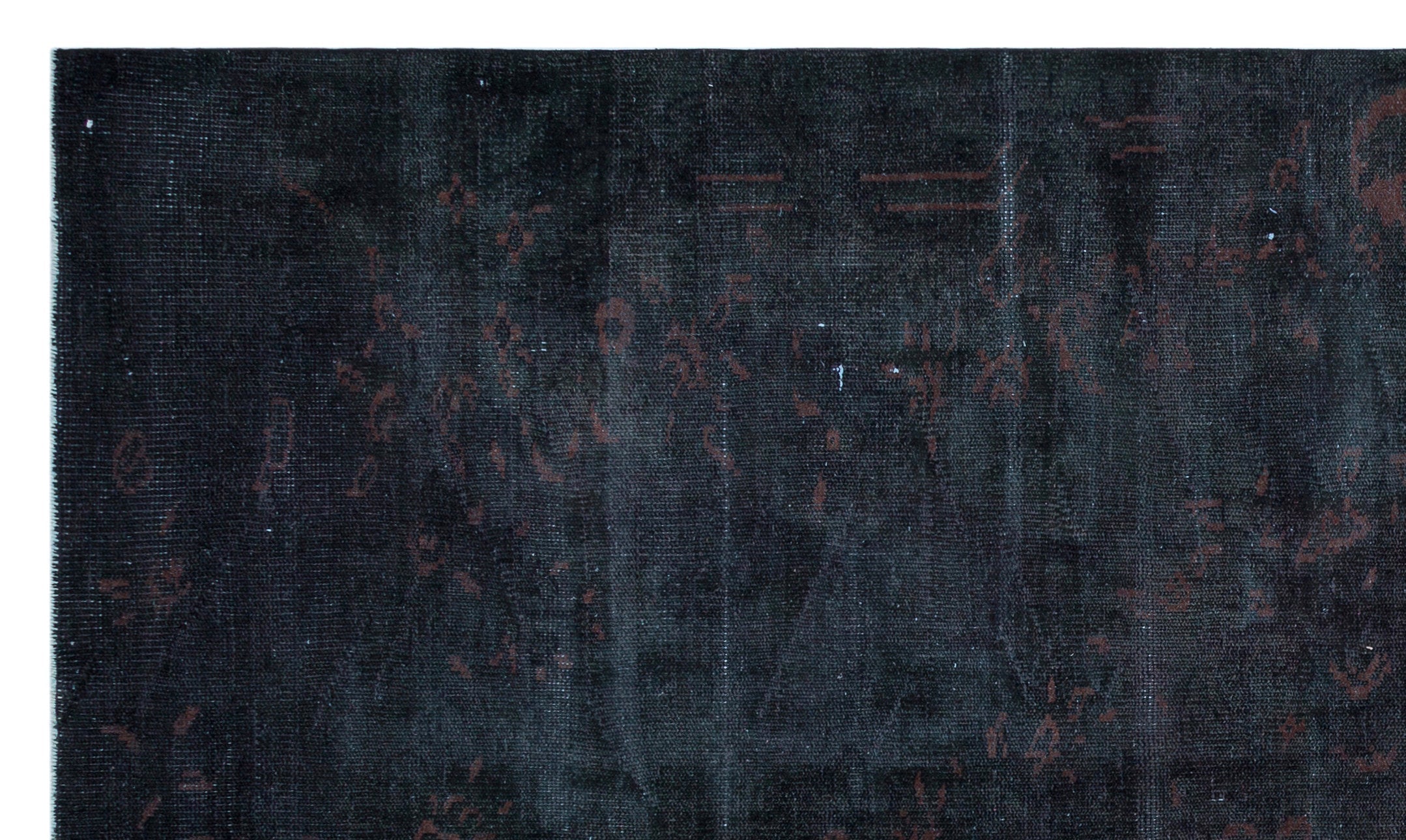 Atina Black Vintage Wool Handmade Area Rug 5'10" x 10'0"