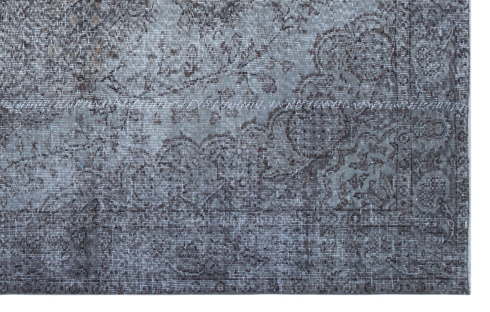 Atina Blue Vintage Wool Handmade Area Rug 5'8" x 8'11"